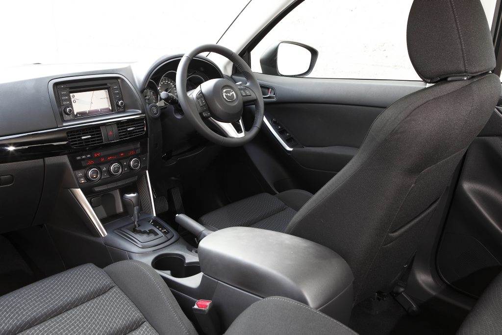 Inside the range-topping Mazda CX-5. Inside the range-topping Mazda CX-5.